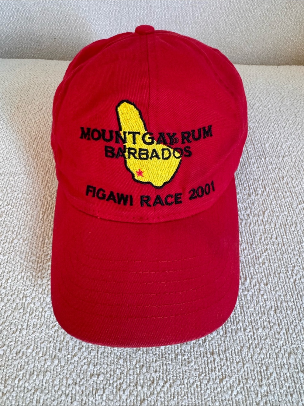 Mount Gay Rum Nantucket Red FIGAWI Race 2001 Baseball Cap